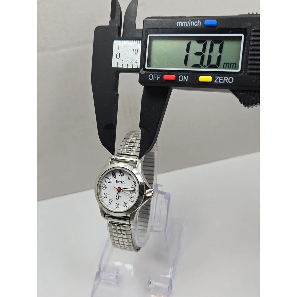 Rogers Seapearl Womens Swiss Quartz 20 ATM White Dial Date Watch New Battery